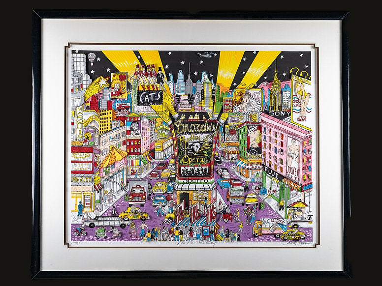 Charles Fazzino Limited Edition 3D Art "Night on Broadway"